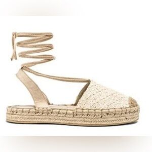 Raye Bloom espadrille cream and ivory New size 8